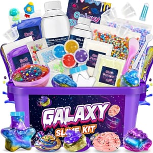 iKidiki Galaxy Slime Making Kit for Kids 6-12 Gift