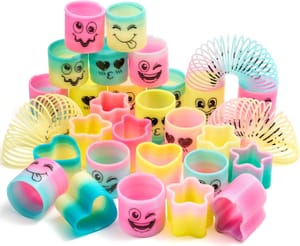 JOYIN 30 Pcs Rainbow Coil Spring Toys - Party Favors