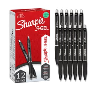 Sharpie S-Gel Gel Pens 0.7mm Black Ink 12 Count - £13.42 S&S