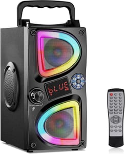 SUPNIU Bluetooth Speaker 60W Peak, Portable Party Boombox Deep Bass