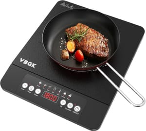 DEAL STACK - VBGK Portable Induction Cooker 1800W, 7 Modes, LED Display, Timer