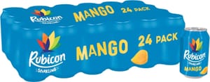 Rubicon Mango Sparkling Drink, 24-Pack, 330ml Cans - £8.05 S&S