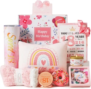 18th Birthday Gift Basket for Girls Pamper Hamper Set