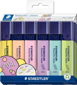 STAEDTLER Textsurfer Classic Highlighter, Pastel Pack of 6 - £5.69 S&S