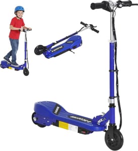 HOMCOM Kids Electric Scooter 5 in for Ages 7-14 Adjustable Height