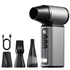 Alongstar Cordless Air Duster for PC, Gray