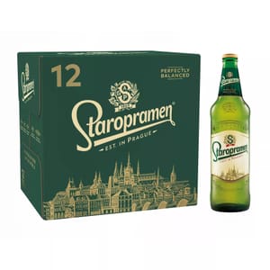 Staropramen Premium Czech Lager Beer 12 X 660 Ml Bottles