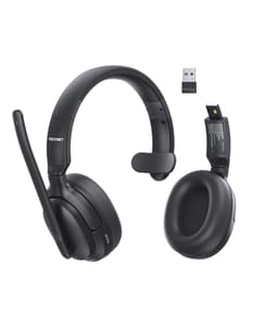 TECKNET Bluetooth 5.4 Over-Ear Headphones, 2-in-1 Wireless, 65H ENC Mic