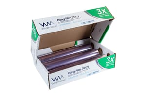 Wrapmaster Cling Film Refills, 3-Rolls, 30x300m, PVC-Free