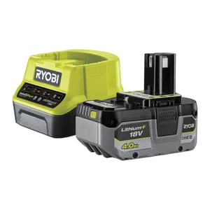 Ryobi 18V One+ Battery 4Ah and Fast Charger 2A RC18120-140XG