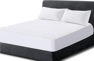 Quilted Poly-Cotton Mattress Protector, Fitted, 30cm Deep, 70x140 Cot Bed