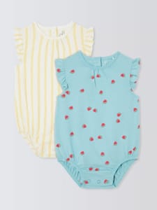 Baby Frilled Cap Sleeves Bodysuits