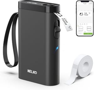 Nelko P21 Portable Bluetooth Label Printer with Tape - £13.51 S&S