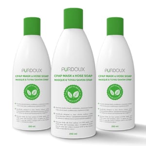 CPAP Mask & Hose Soap, Green Tea Mint, 3x250mL