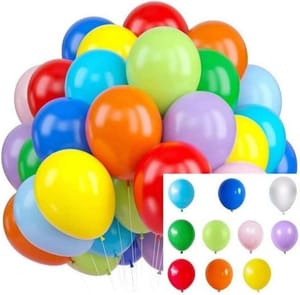Latex Balloons, 20-Pack, Rainbow Colours, 10-12 Inch Party Decorations
