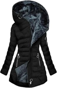 Winter Jackets for Women UK Quilted down Longline Puffer Parka Winter Coats