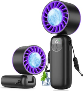 Handheld Portable Turbo Fan with Cooling Plate