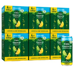 Volvic Sugar Free Touch of Lemon & Lime Sparkling Water 24 X 330ml