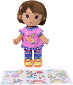 Dora Glow-in-the-Dark Plush Toy, 13-Inch Bedtime Doll