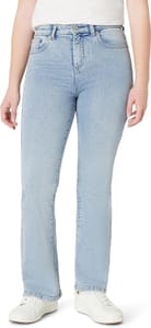 Amazon Essentials Girls' High-Stretch High-Rise Flared Jeans, 7 Years