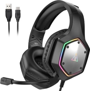 EKSA E1000V2 USB Gaming Headset with Mic 7.1 Surround RGB
