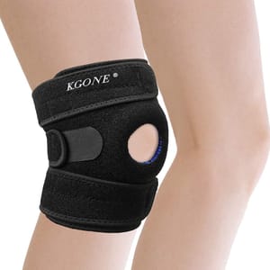 KGONE Knee Brace with Anti-Slip, Fully Adjustable Neoprene