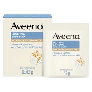Aveeno Soothing Bath Soak for Sensitive Skin - 8 Sachets