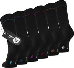 Effeet Men's Cotton Business Socks, 6/12 Pairs