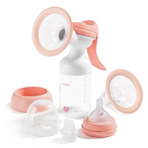 Nuliie 8010 Manual Breast Pump with Adjustable Suction, BPA-Free