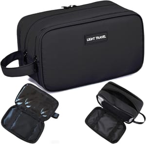 Men's Wash Bag, Water-Resistant Travel Toiletry Bag