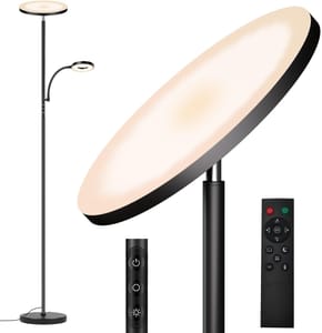 DEAL STACK - Floor Lamp 44W 4300LM, Stepless Dimming, 2700K-6500K, 70" Tall