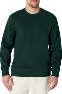 Amazon Essentials Men's Relaxed-Fit Crewneck Sweatshirt, Dark Green, M