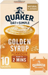 Quaker Oat so Simple Golden Syrup Porridge 10x36 G - £2.39 S&S
