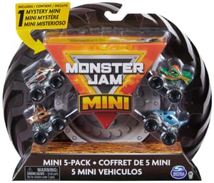 Monster Jam Official Mini 5-Pack with Mystery Truck