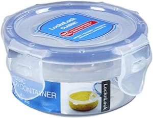 Lock & Lock HPL931 round Storage Container Clear/Blue, 100 Ml