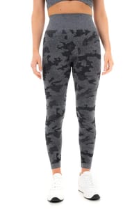 Medium Comfortable and Versatile Camo High-Waisted Seamless Leggings
