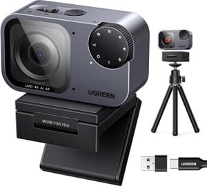 UGREEN FineCam Pro Webcam, 4K/30fps Ultra HD Webcam for PC with 1/2" Sensor