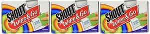 Shout Stain Remover Wipes, 12 Ct, Pack of 3 - £14.52 S&S