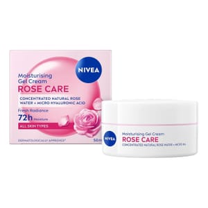 NIVEA Rose Care Moisturising Gel Cream, 50 Ml, Rose Water