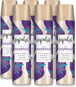Impulse Be Surprised Body Spray 75 Ml Pack of 6 - £4.59 S&S