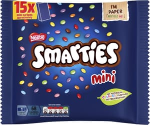 Smarties Mini Cartons Chocolate Multipack, 216g