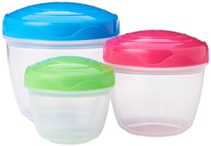Sistema to GO Snack Nest Containers, BPA-Free, 3 Pack