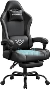 SONGMICS Gaming Chair, PU Leather Ergonomic Computer Chair