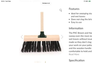 PVC Broom and Handle
