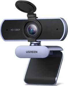 UGREEN 1080p Webcam for PC/Laptop/Mac with Auto Light Correction