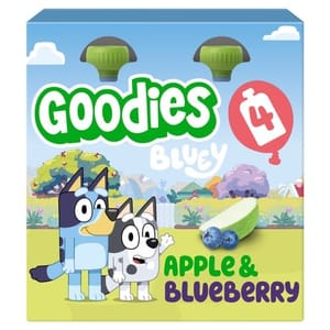 Goodies Bluey Apple & Blueberry Fruit Pouch Multipack 4x100g