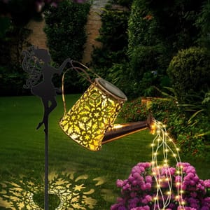 Global Golden Solar Watering Can Light with Waterproof LED