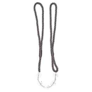 Beaded Tieband - Charcoal
