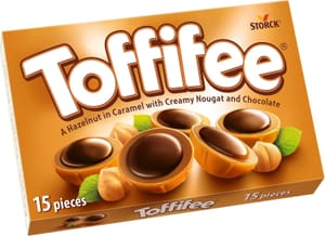 Toffifee Nougat Caramel Cups, Hazelnut & Chocolate, 15 Pieces (£1.14/£1.02 S&S)