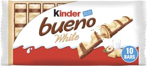 Kinder Bueno White Chocolate Bars, Pack of 5 X 2 Bars (£2.42/£2.17 S&S)